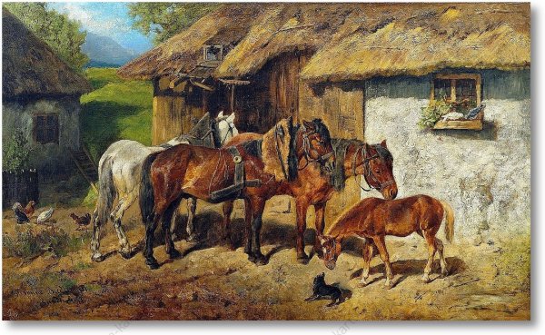 Картины Алексея Адамова лошади