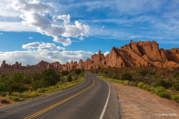 Штат Юта США дорога