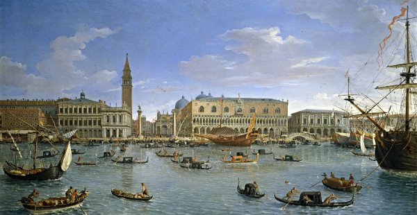 Рим акварель Пьяцца Навона