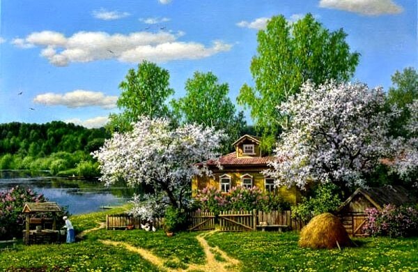 Художник Владимир Жданов весенний ветер