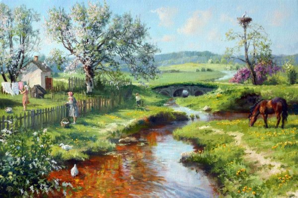 Художник Дмитрий Лёвин деревня