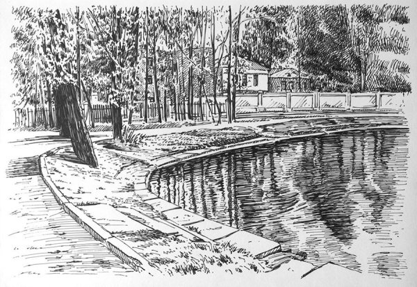 Парк карандашом