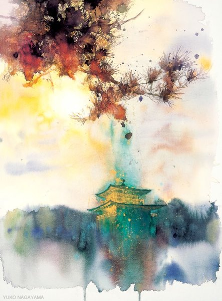 Японская акварелистка ЮКО Нагаяма