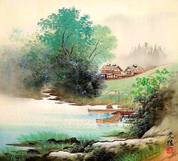 Сансуй Пейзажная живопись Японии