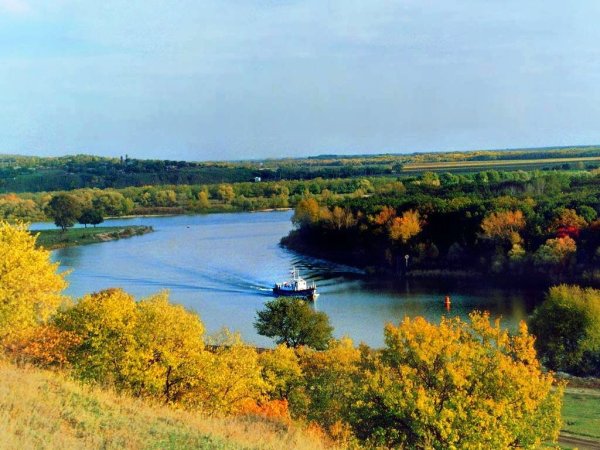 Донская степь река