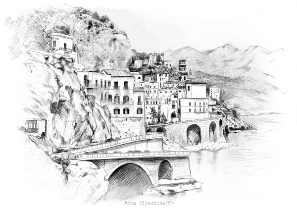 Сицилия скетчинг