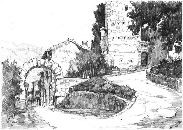 Итальянские пейзажи в графике