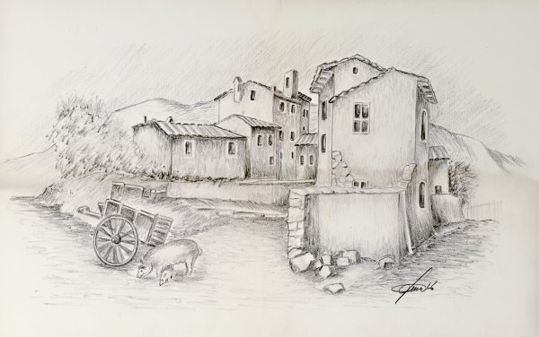 Тоскана Графика гравюра