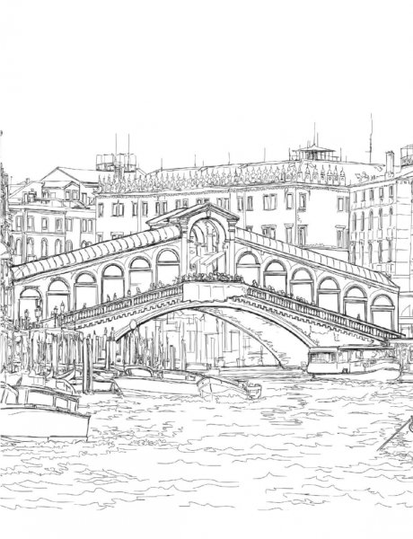 Мост Риальто Венеция чертежи