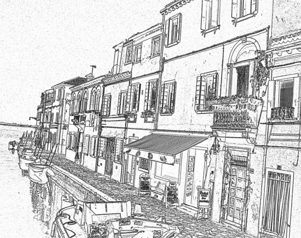 Раскраска итальянские улочки