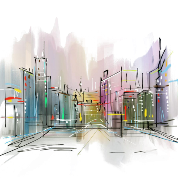 Город абстракция