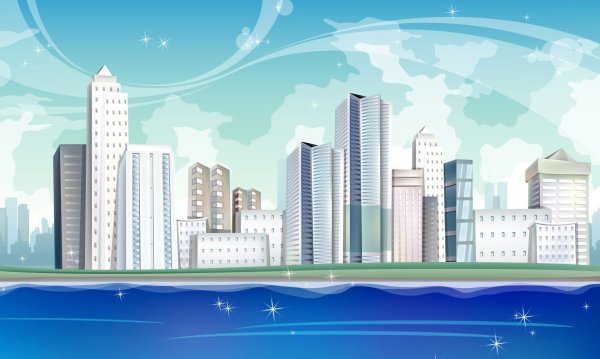 Мультяшный город