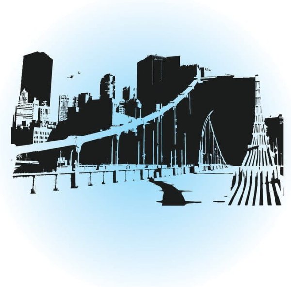 Силуэт города