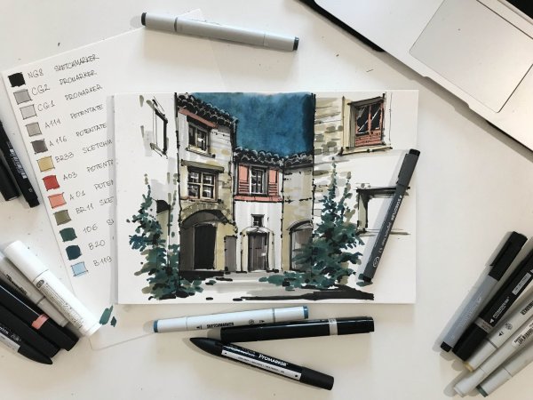 Маркеры для скетчинг