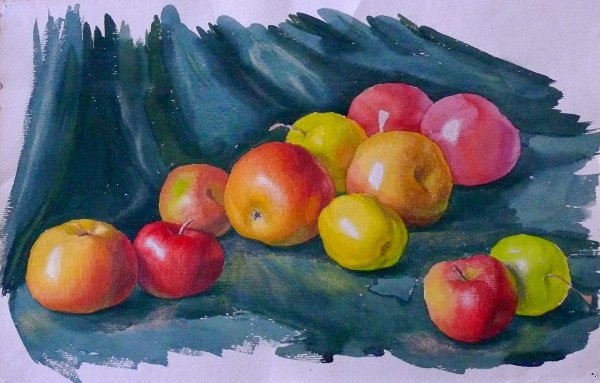 Этюд фрукты