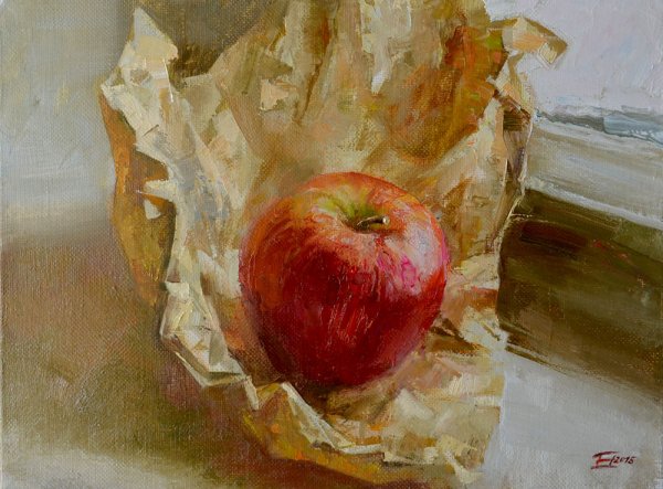 Академическая живопись яблоки этюды