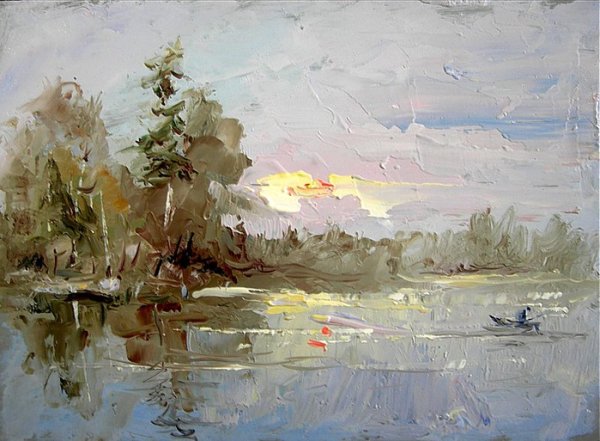 Пейзаж Академия Глазунова этюды