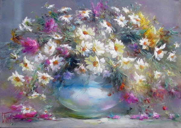 Владимир Бабич картины цветы