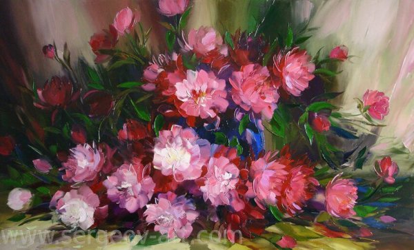 Художник Владимир Бабич пионы