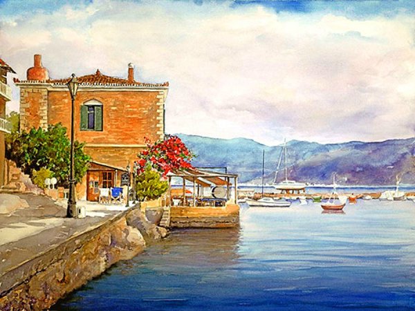 Санторини картина