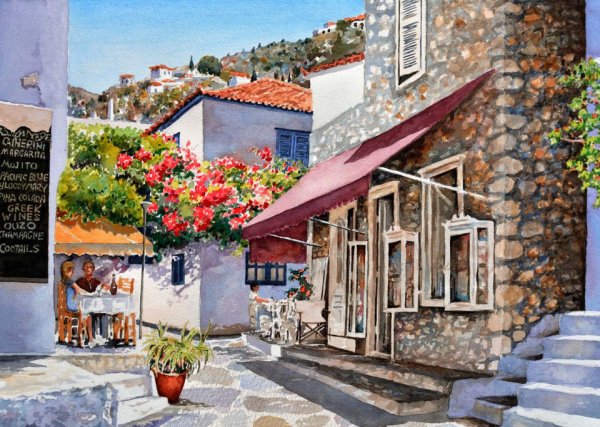 Санторини картина