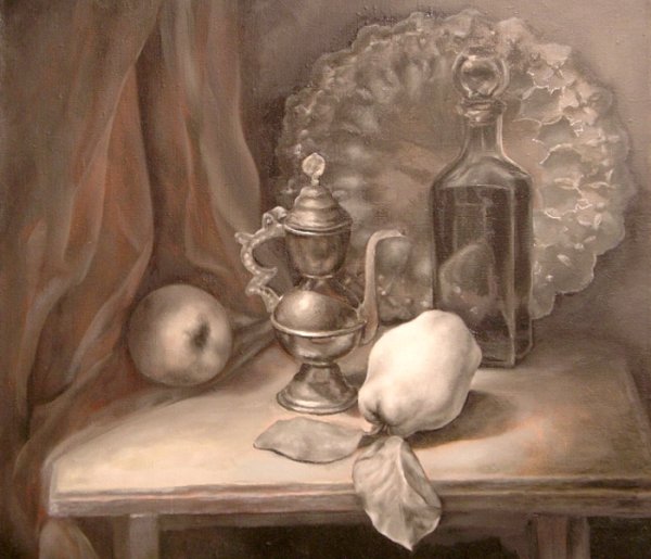 Пикассо гризайль натюрморт