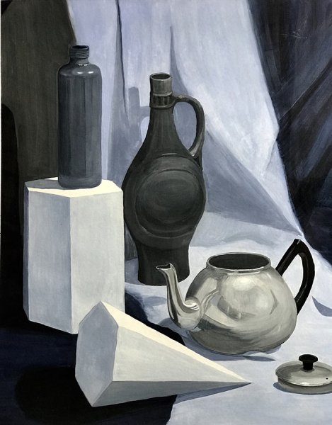 Академическая живопись гуашь гризайль