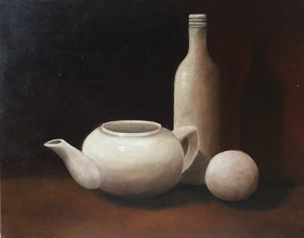 Живопись гризайль натюрморт