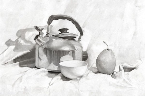 Натюрморт в технике отмывка