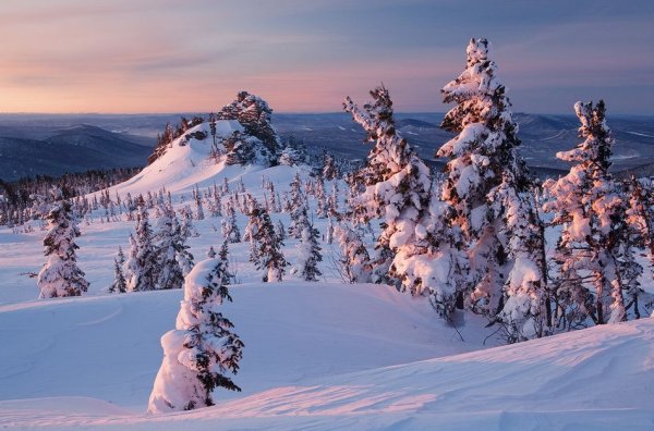 Сибирь Кемеровская область Шерегеш пейзаж