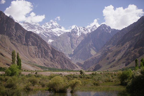 Горы Памира в Таджикистане