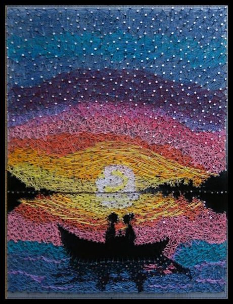 Изонить пейзаж