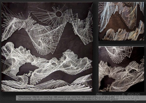 Картина из нитей