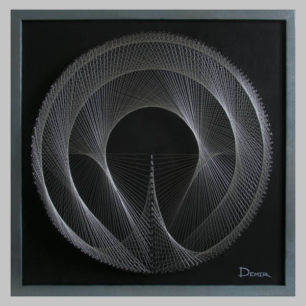 Изонить гвозди и нитки