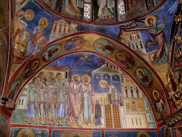 Церковь Асину Кипр фрески