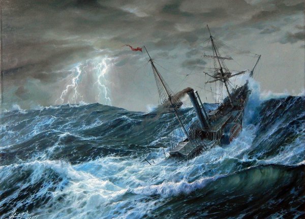 Картина "шторм"