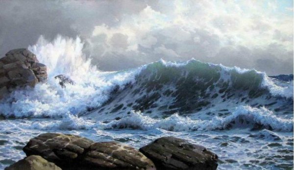 Федоров Владимир море пейзаж маслом