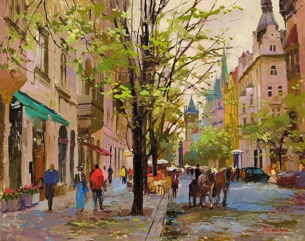 Композиция городской пейзаж