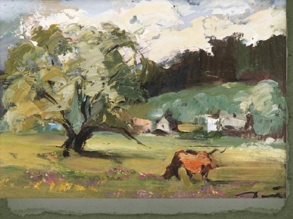 Акварель городской пейзаж Сергей лысый