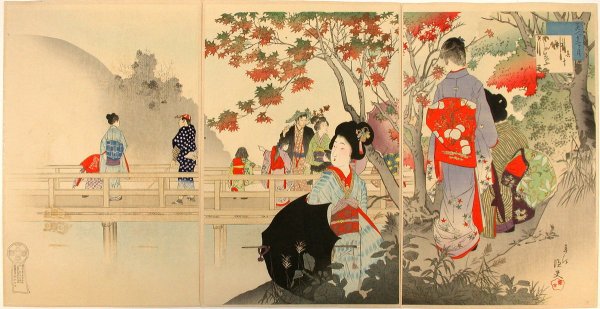 Японская Средневековая живопись стиль нихонга