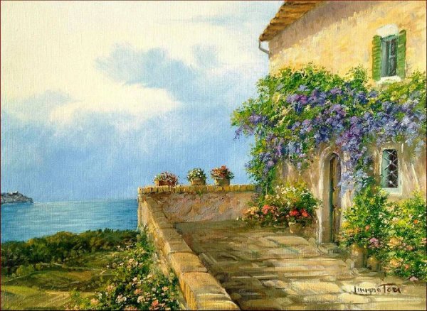 Пейзажи Италии живопись