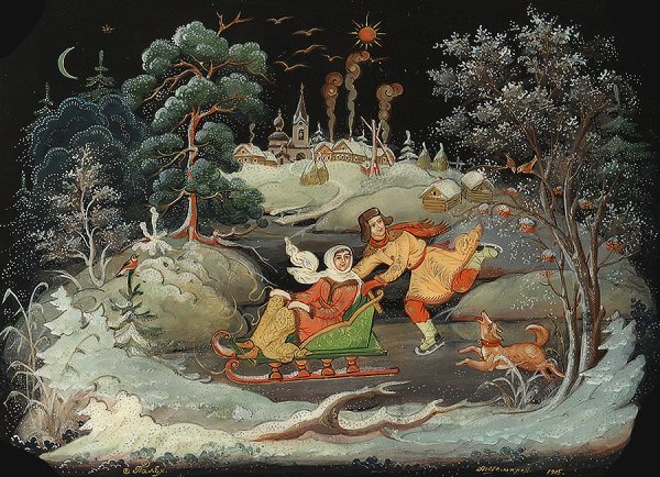 Сергей Голубенков художник Федоскино