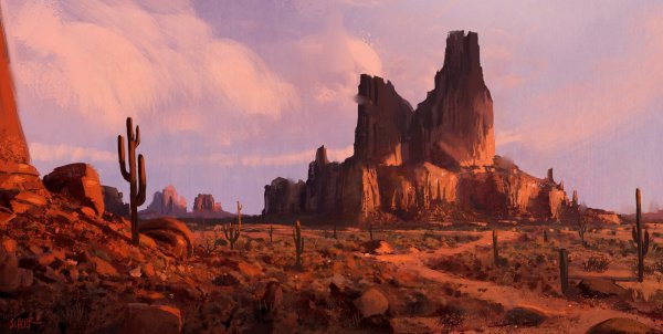 Дикий Запад ландшафт