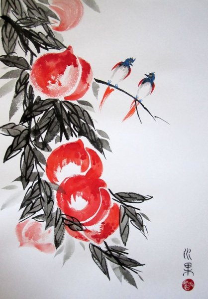 Китайская живопись Панда