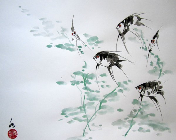 Птицы в китайской живописи у-син