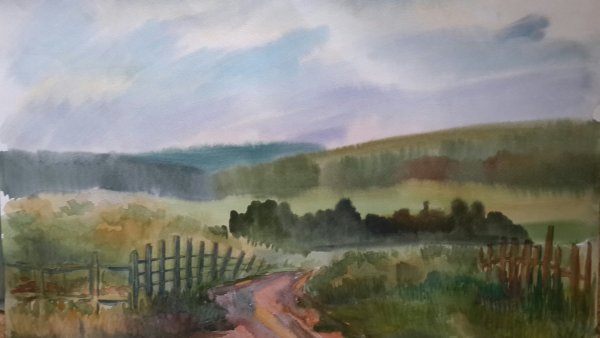 Этюды природы акварелью