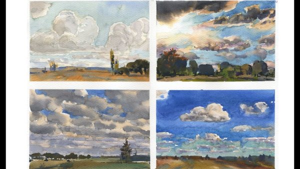 Живопись акварель пленэр архитектура