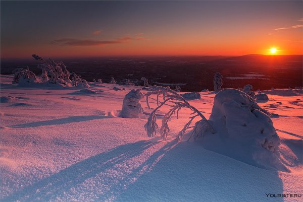 Зима на севере