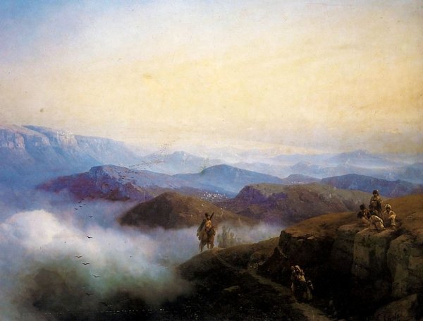 Картина Айвазовского Георгиевский монастырь