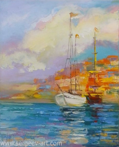 Пейзаж мастихином